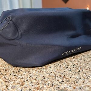 Coach Men's Dark Blue Toiletry Bag